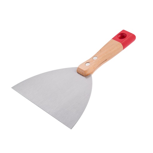 [JS150] Scraper top painting wooden handle with hole 150mm